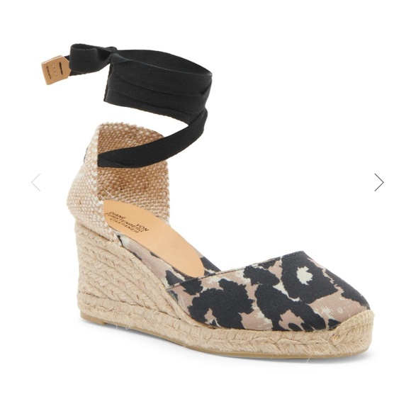 Diane Von Furstenberg Castañer
 Animal-Print Wedge Espadrilles shoes 41 9.5 10 - Picture 1 of 8